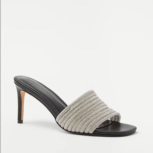 Ann Taylor - Crystal Tube Mule Sandals (7.5)